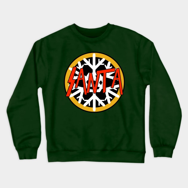 Slayer Claus Crewneck Sweatshirt by zombill